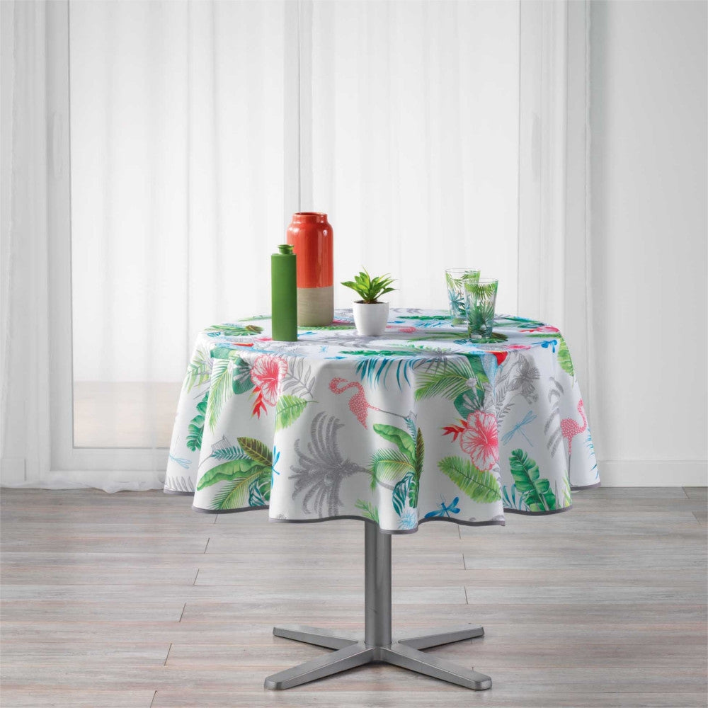 Paradizio White Ø 180 cm, rund dug med anti-plet