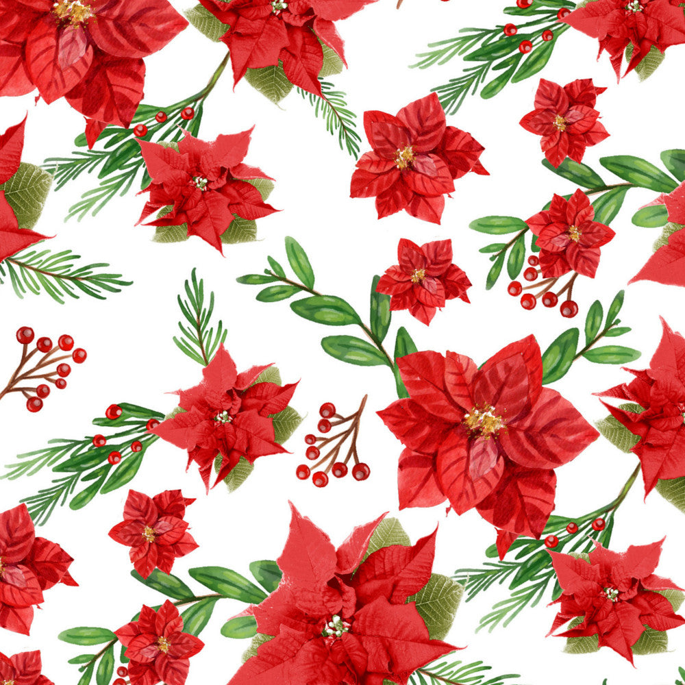 Pascua Rød Julestjerne - Juleakryldug med de skønneste røde julestjerner