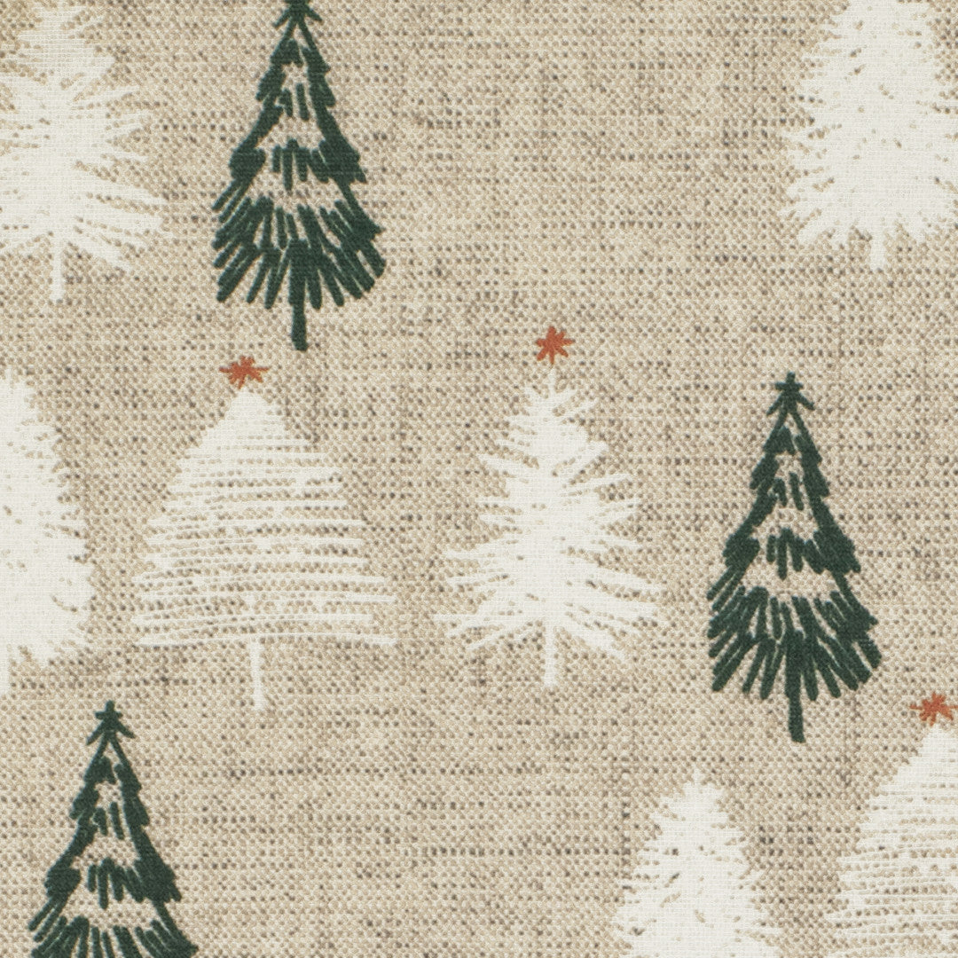 Mønster, Pau Natur - Juleakryldug i hørlook med juletræer