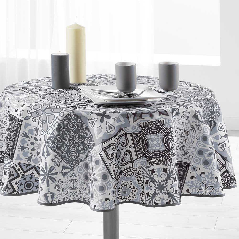 Persane Grey Ø 180 cm, rund dug med anti-plet