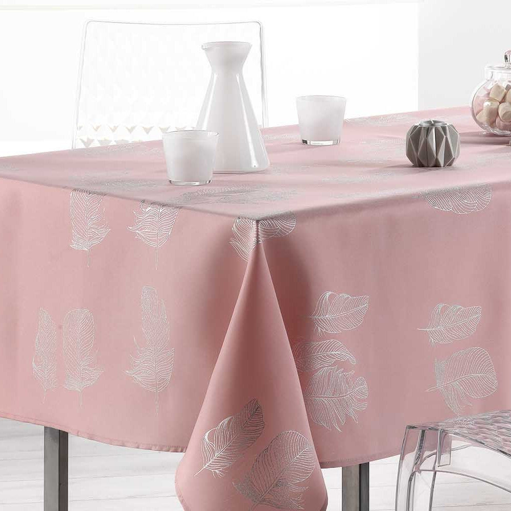 Plumia Candy Pink, dug med anti-plet, 150 x 240 cm