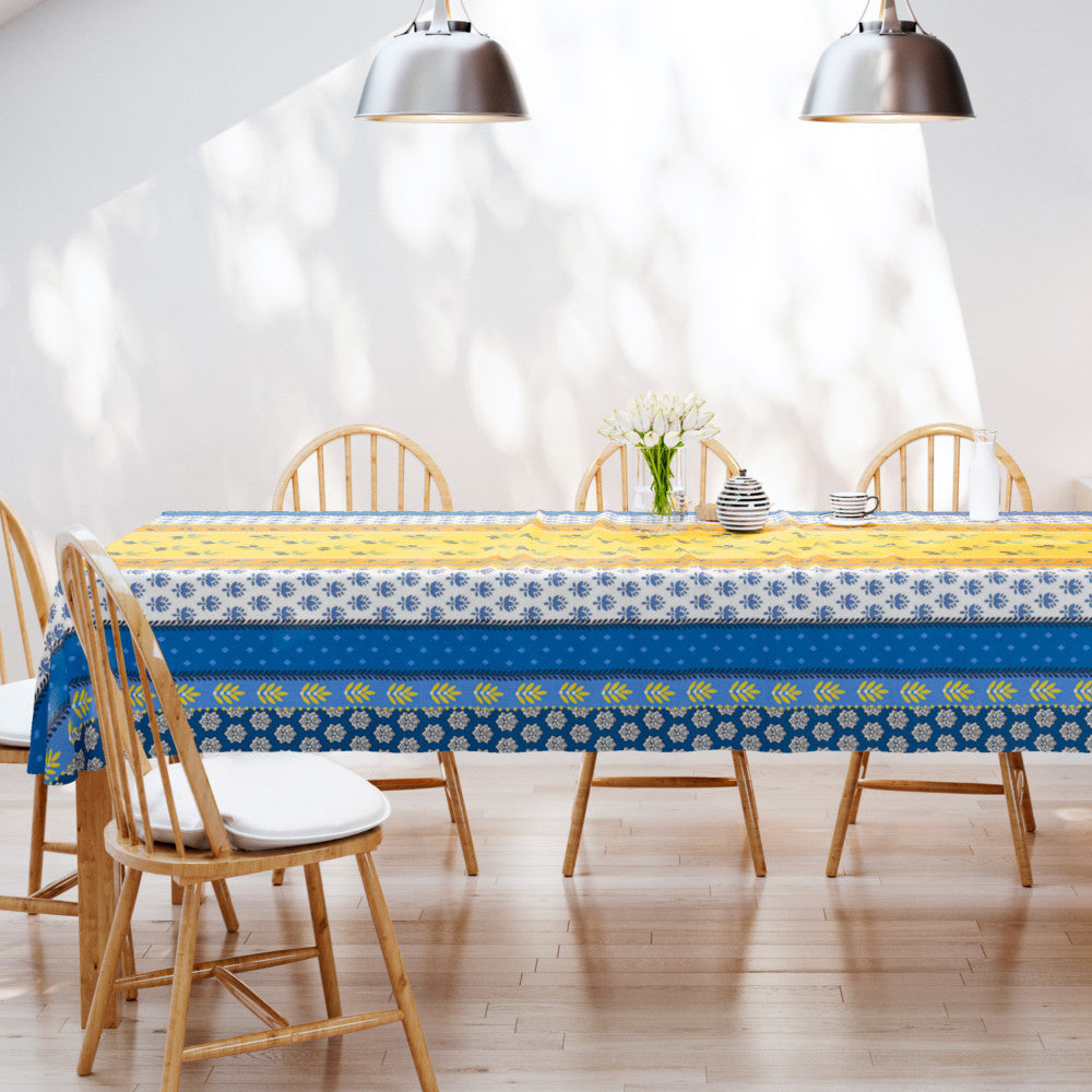Proveencela Yellow Blue - Provence voksdug
