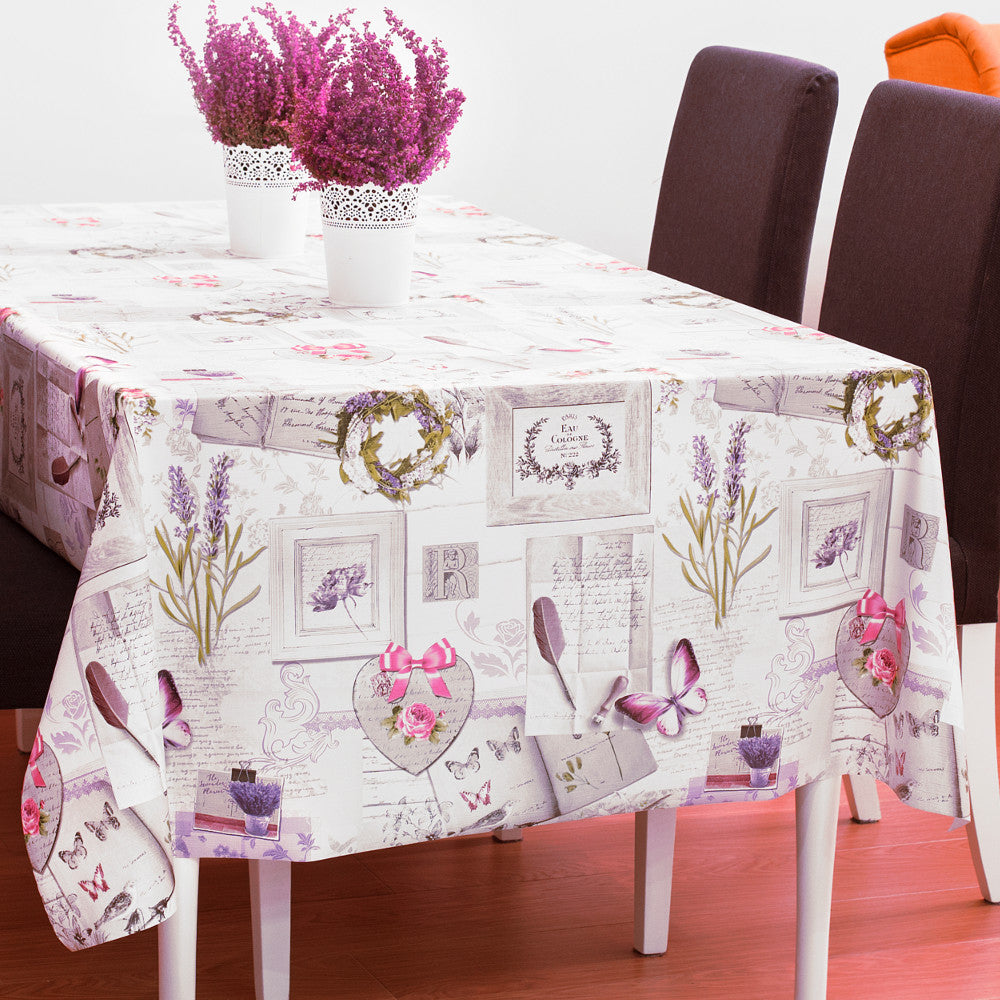 Provence Galleriet, voksdug med let præget overflade