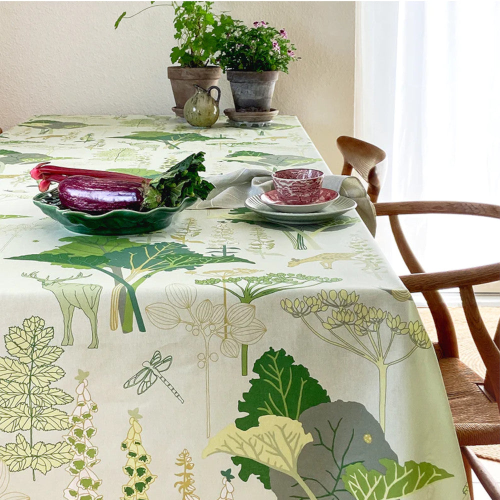 Rabarberhaven Grøn - Notes by Susanne Schjerning, akryldug