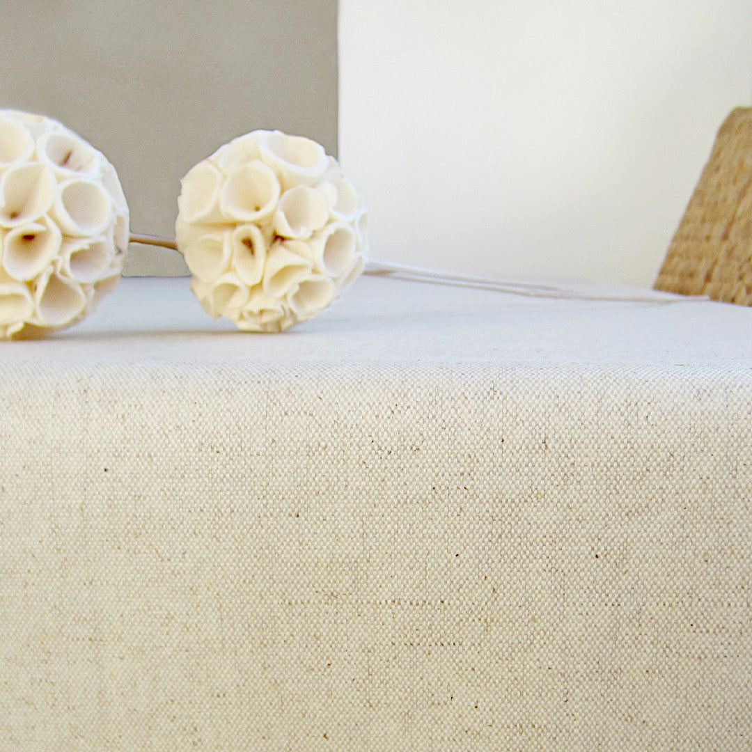 Roa Lino - Akryldug i naturligt hørlook 180 cm bred