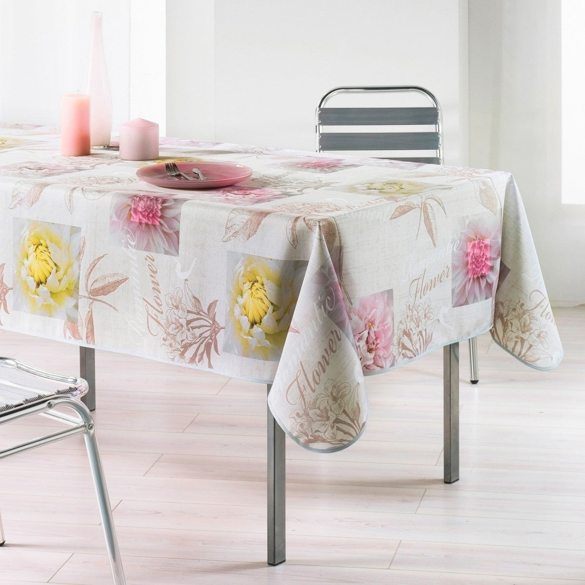 Romantic Flower, dug med anti-plet - 150 x 240 cm