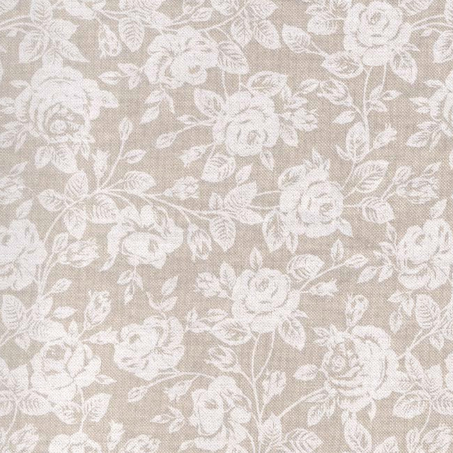 Rose Bianche - Akryldug med smukke hvide roser