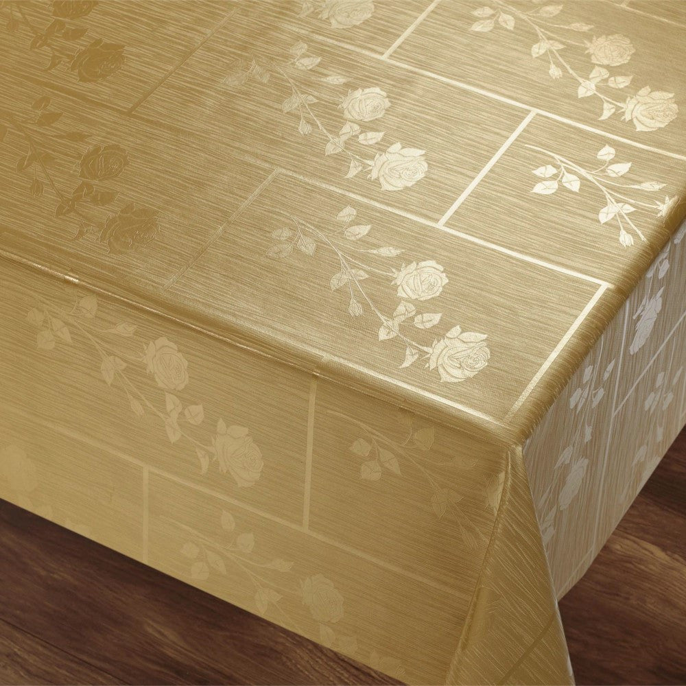 Rosenbue Gylden Rektangulær - med smukke damaskmønstre af roser