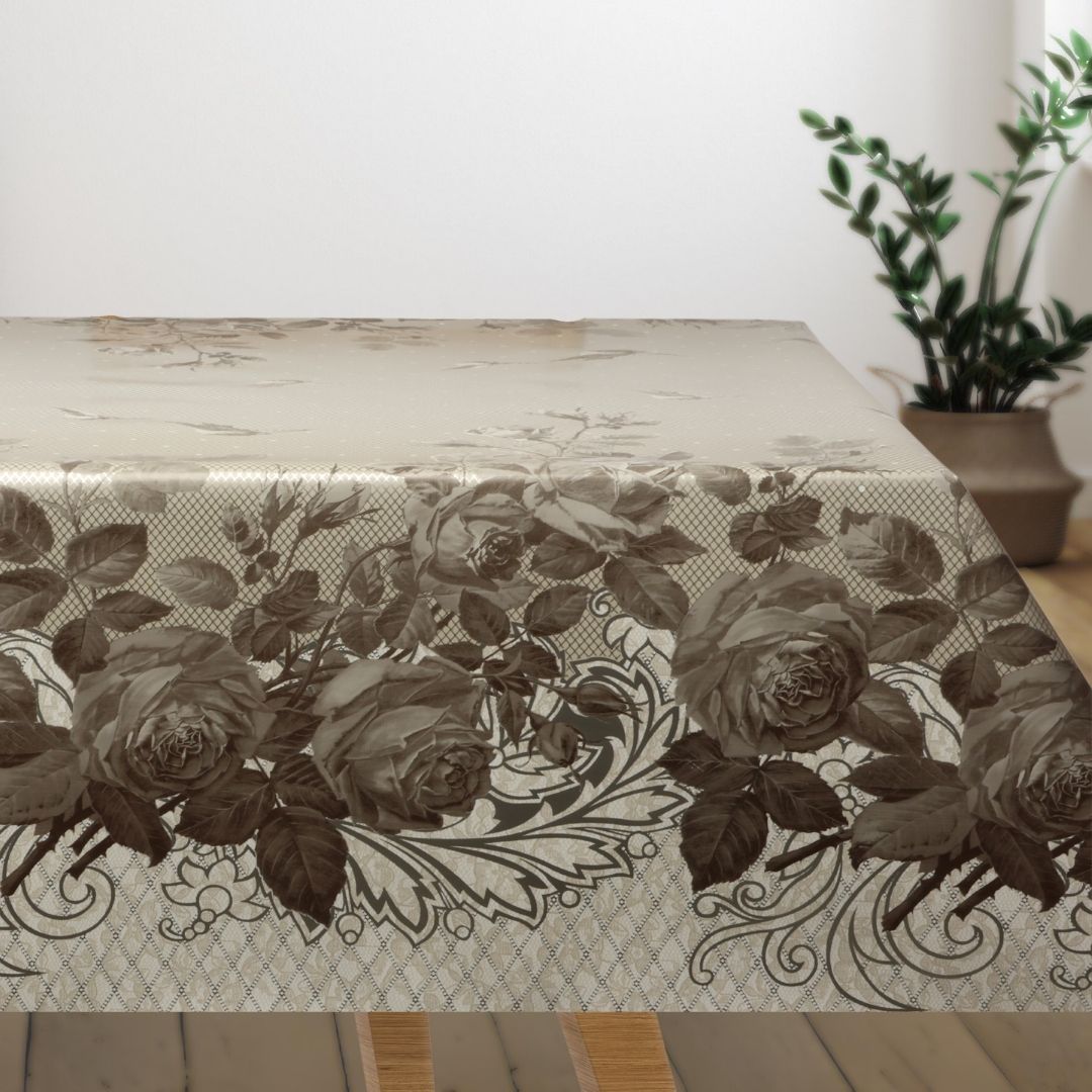 Rosencharme – Voksdug med smukke blomster