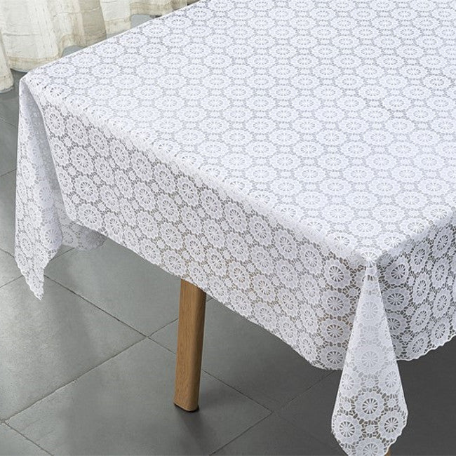 Blondevoksdug Rosetta - Blondedug med rosetter og blomster