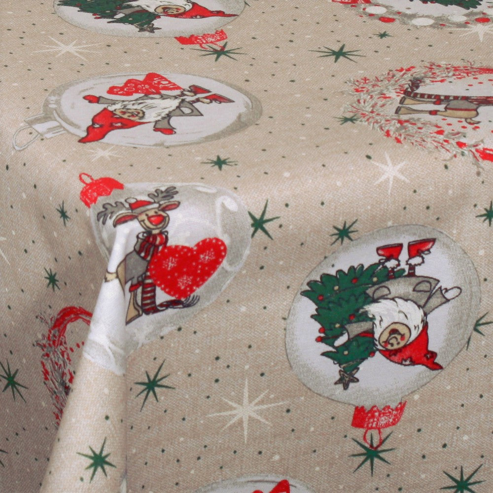 Juleakryldug - Rudolf med meget stort, rødt hjerte