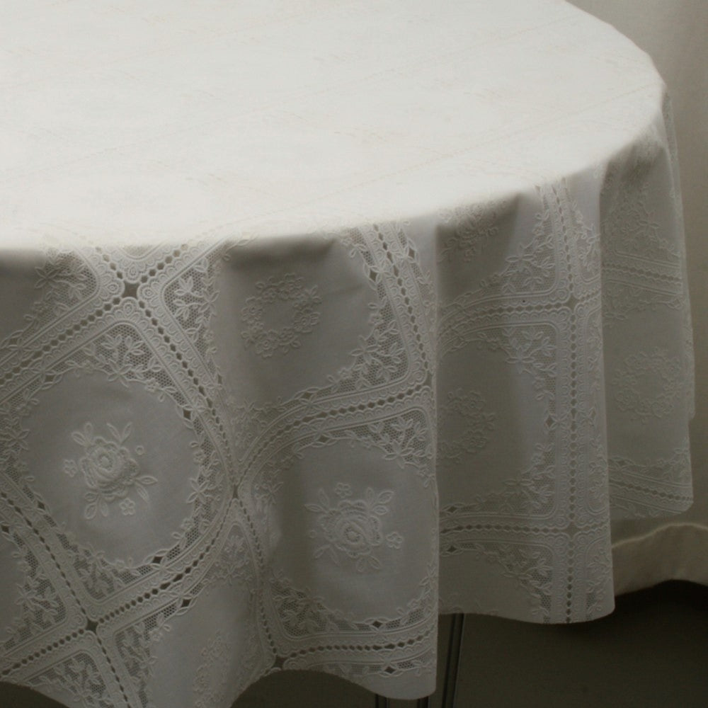 Blondevoksdug - Blondedug, Rose med mere, hvid