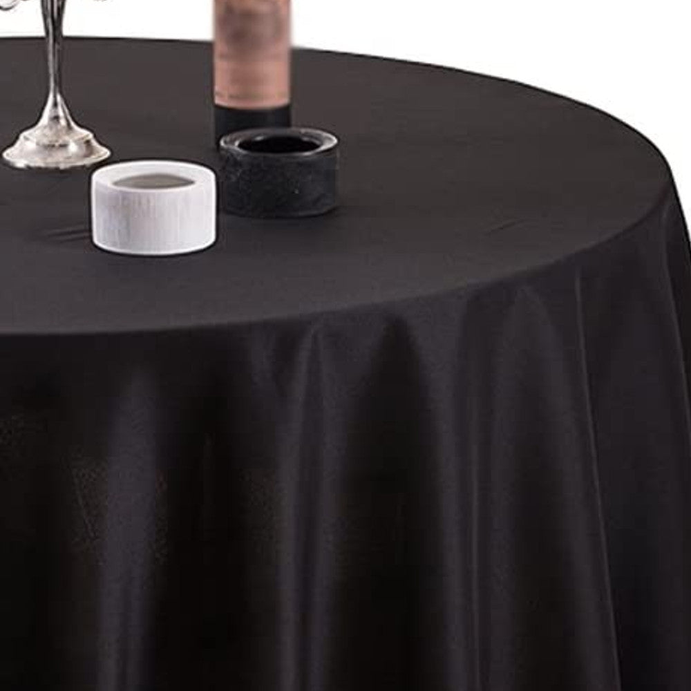 Gastro sort Ø 200 cm, rund damask dug