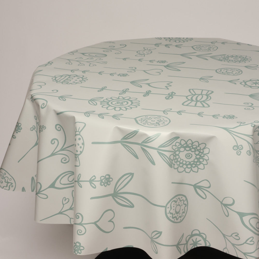 Rund voksdug Ø 138 cm r-lok103-9