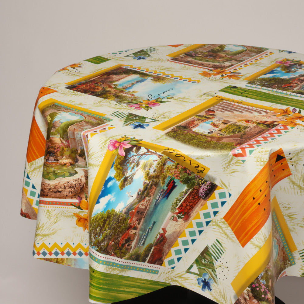 Rund voksdug Ø 138 cm r-lok104-2