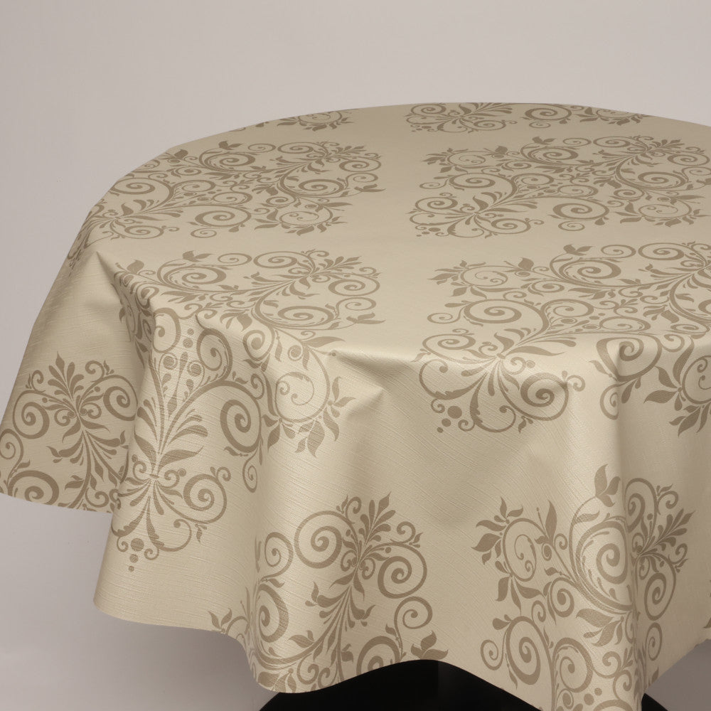 Rund præget voksdug Ø 138 cm r-lok104-5