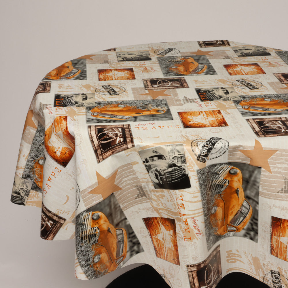 Rund voksdug Ø 138 cm r-lok105-5