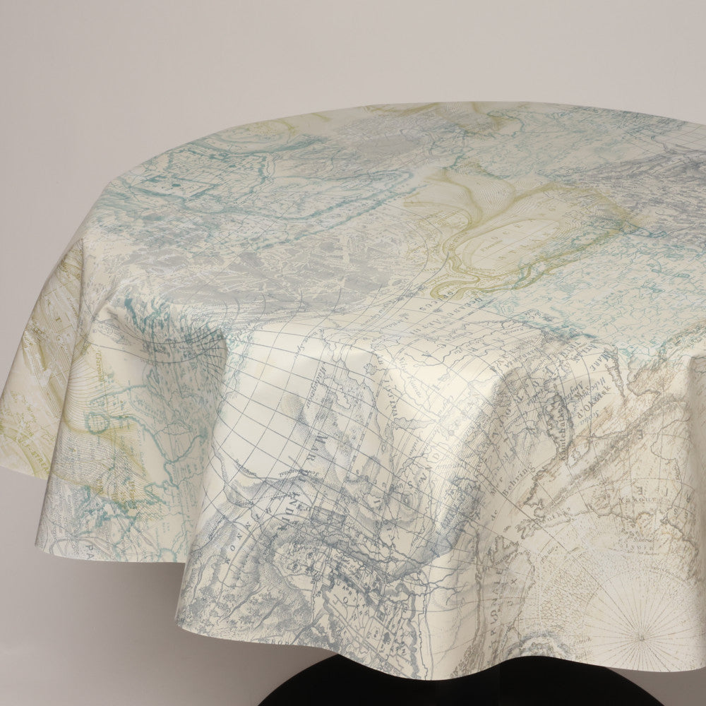 Rund voksdug Ø 138 cm r-lok107-5