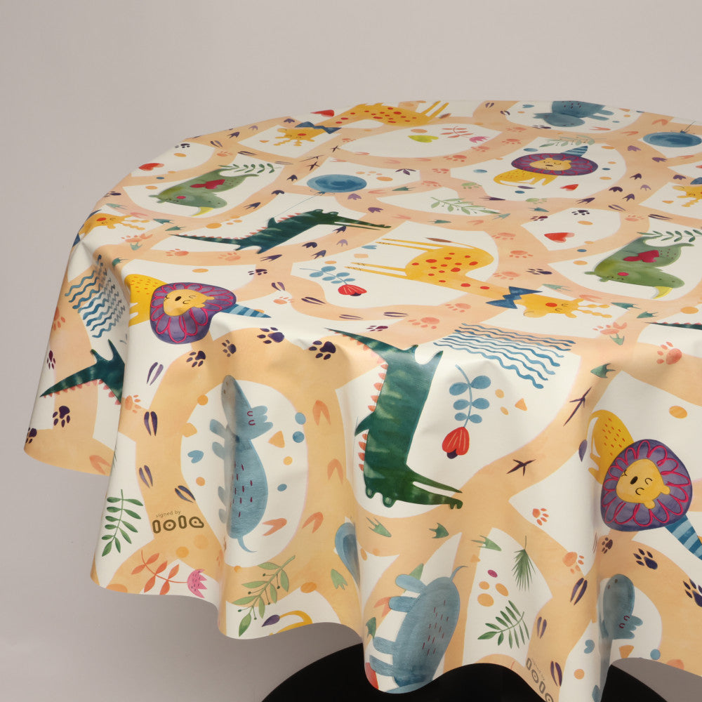 Rund voksdug Ø 138 cm r-lok113-5