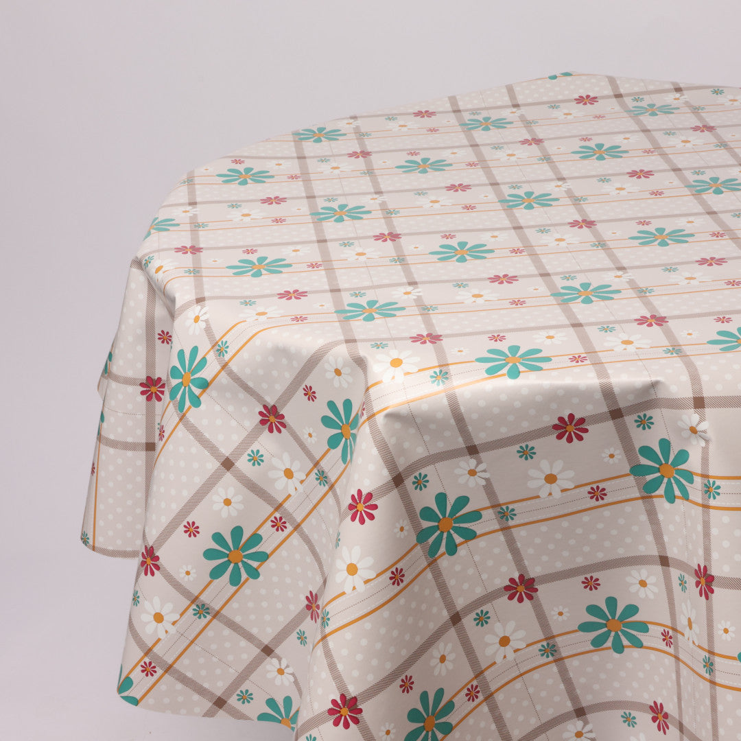 Rund voksdug Ø 138 cm r-lok14-2