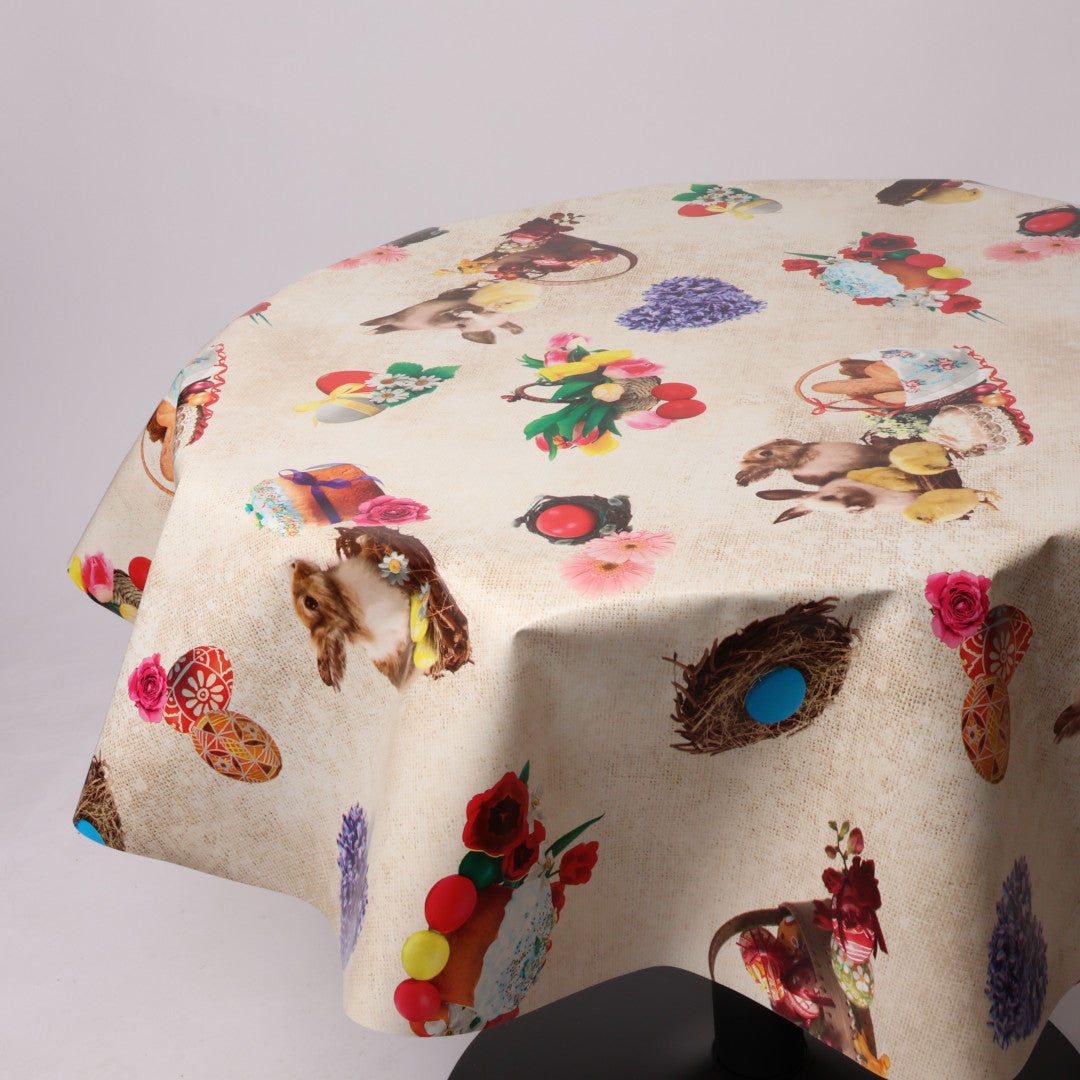 Rund voksdug Ø 138 cm r-lok42-9