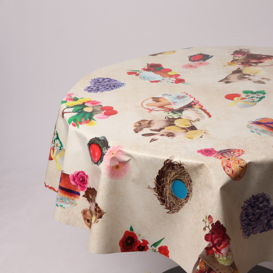 Rund voksdug Ø 138 cm r-lok51-6