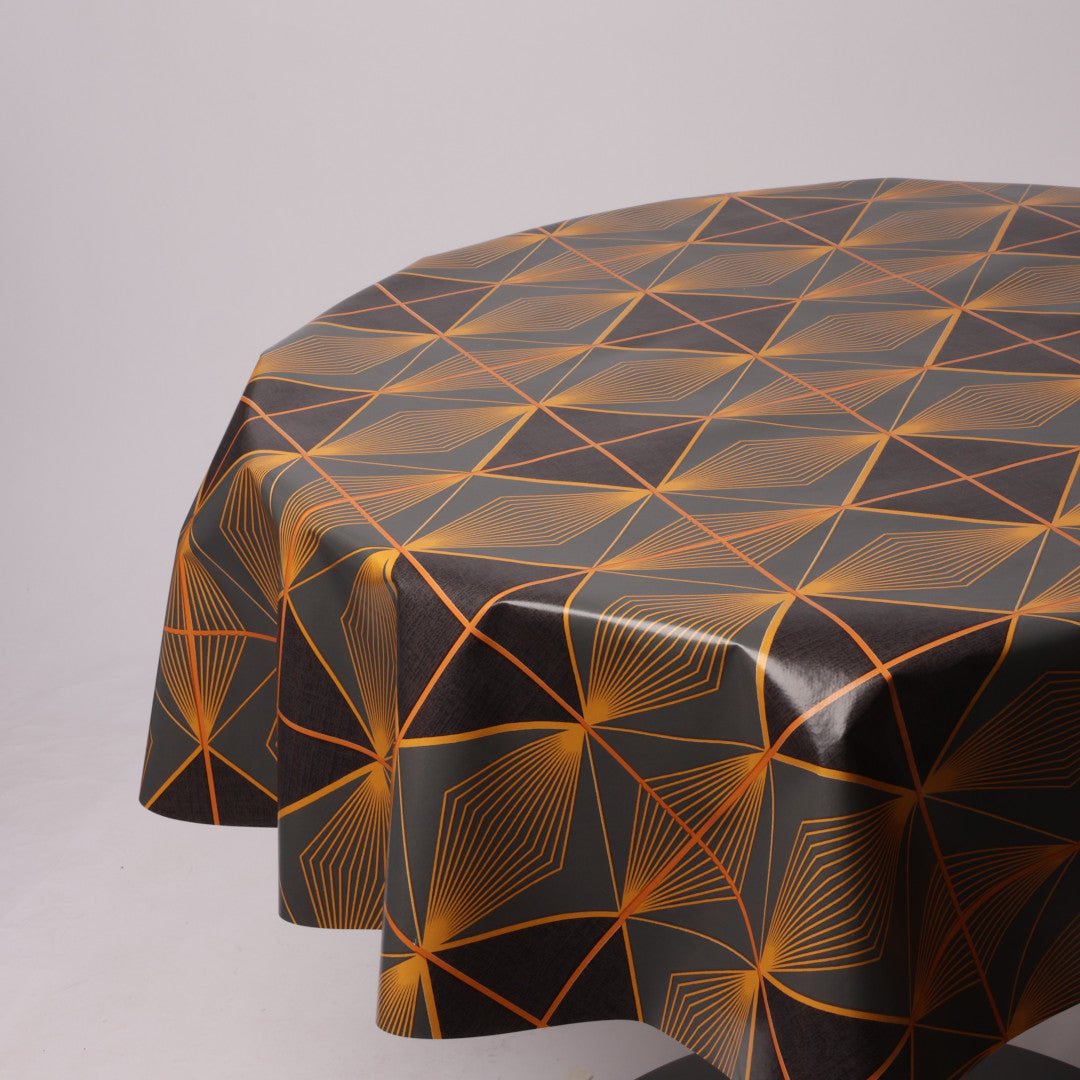 Rund voksdug Ø 138 cm r-lok52-8