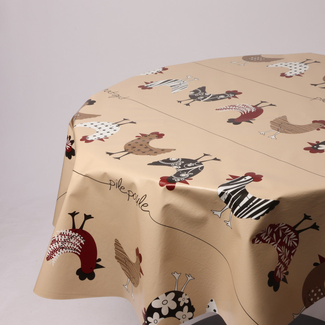 Rund voksdug Ø 138 cm r-lok54-7