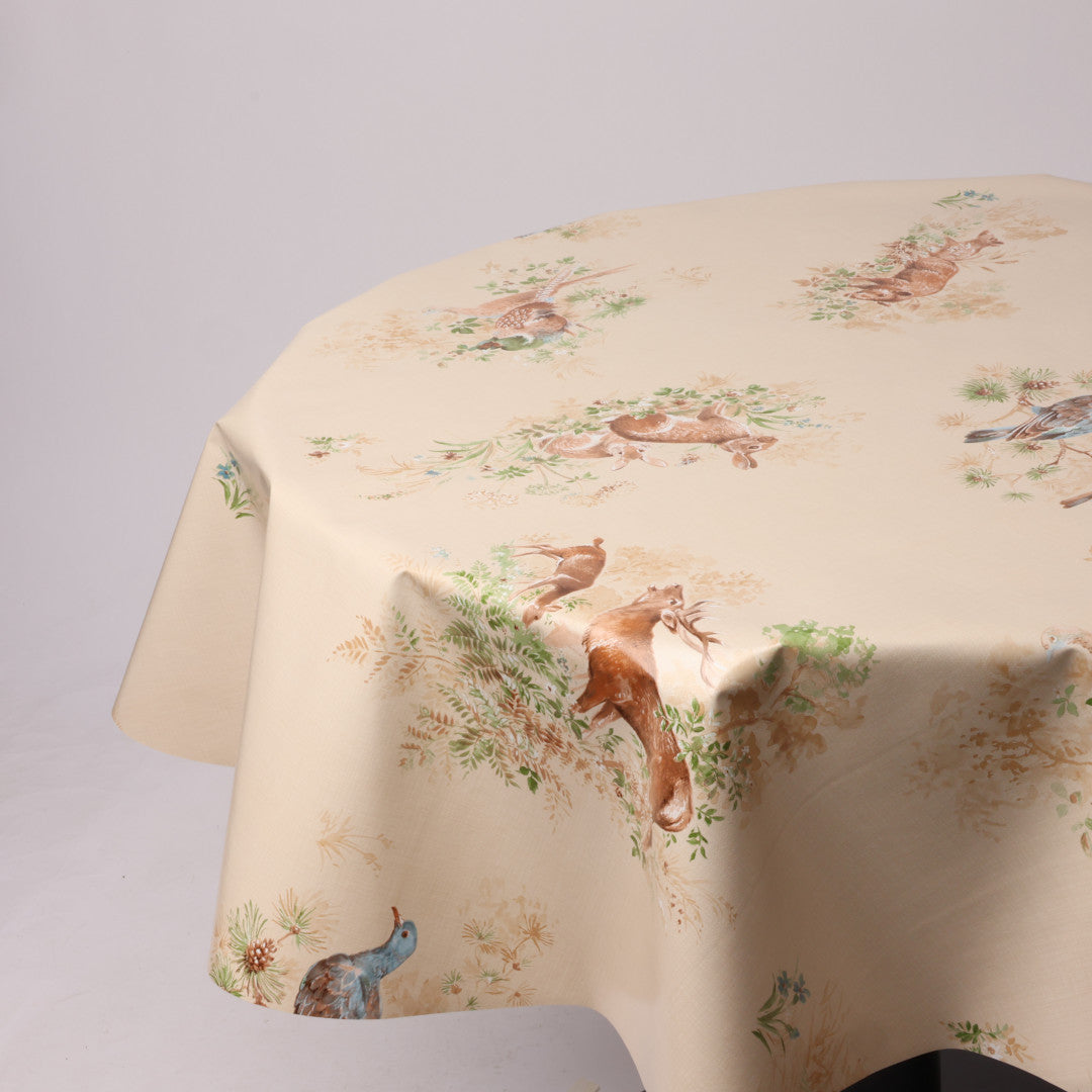 Rund voksdug Ø 138 cm r-lok54-9