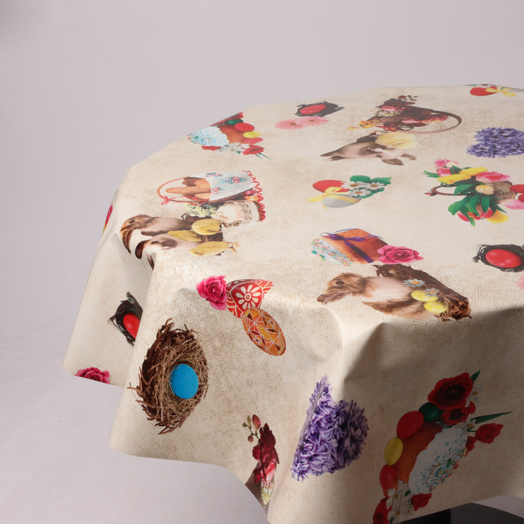 Rund voksdug Ø 138 cm r-lok55-1