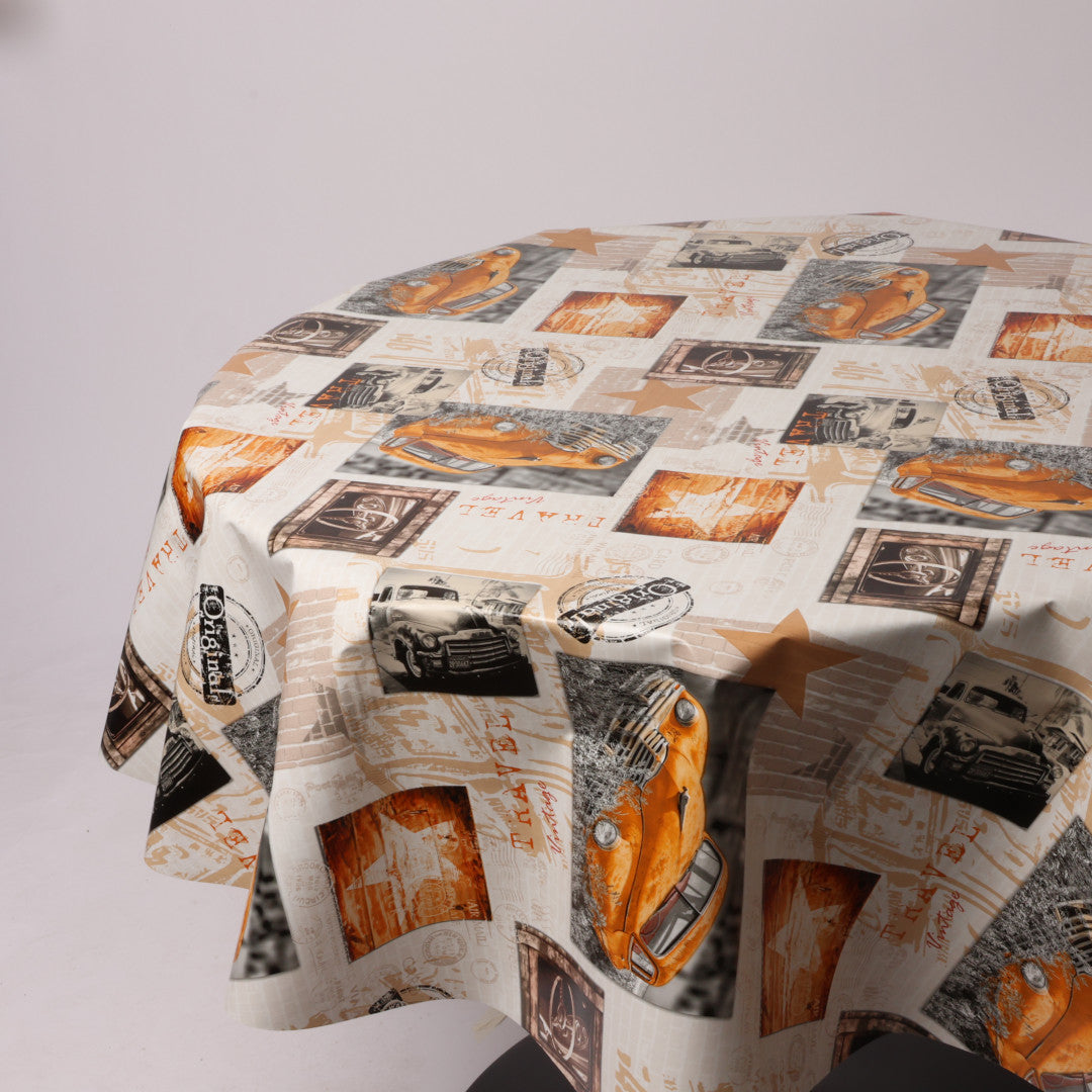 Rund voksdug Ø 138 cm r-lok55-3