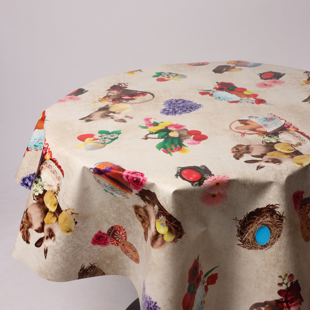 Rund voksdug Ø 138 cm r-lok56-7