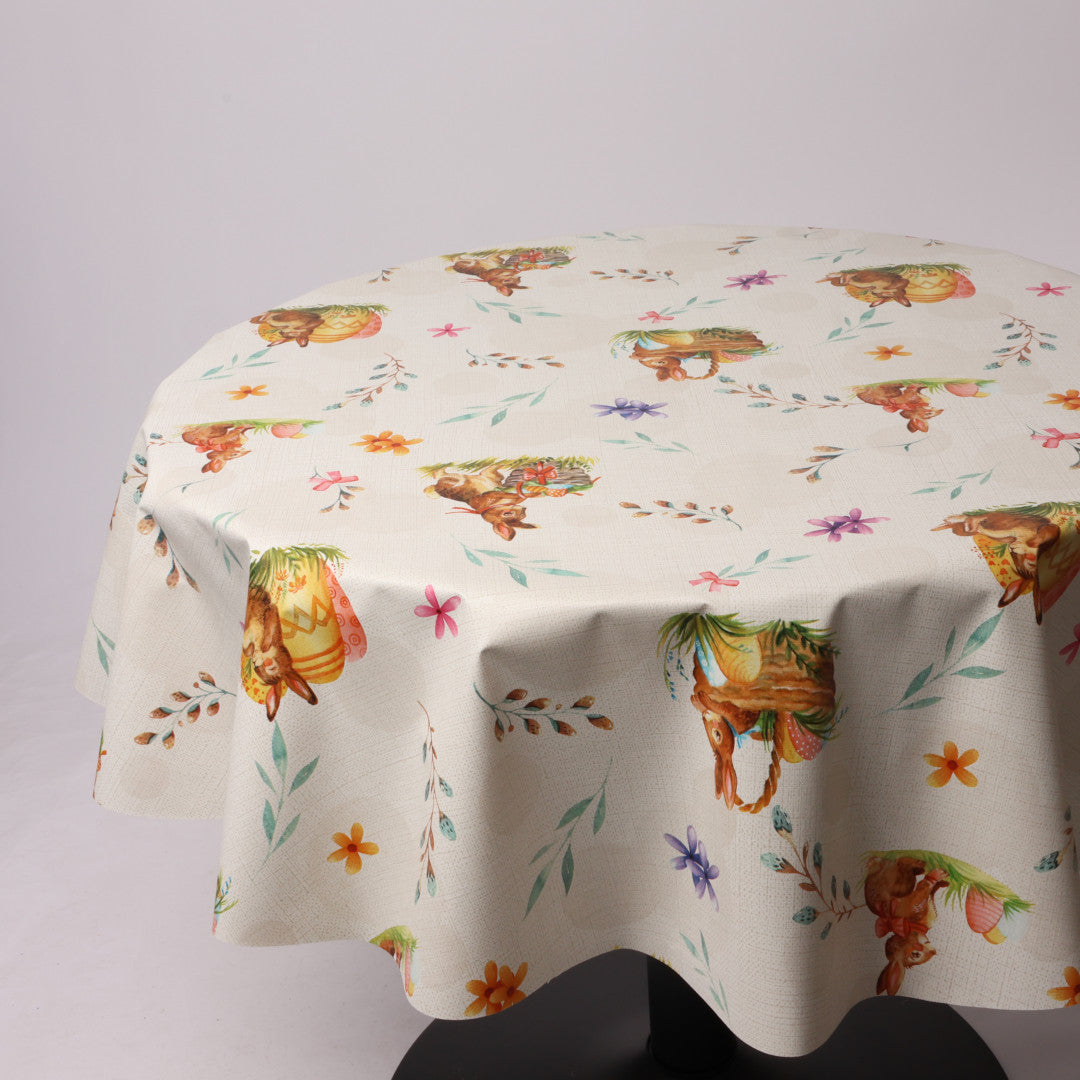 Rund voksdug Ø 138 cm r-lok57-10