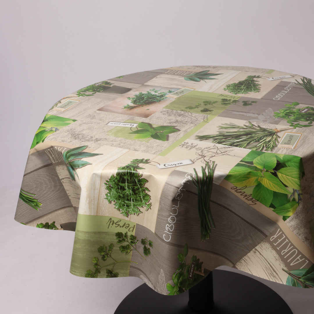 Rund voksdug Ø 138 cm r-lok57-7