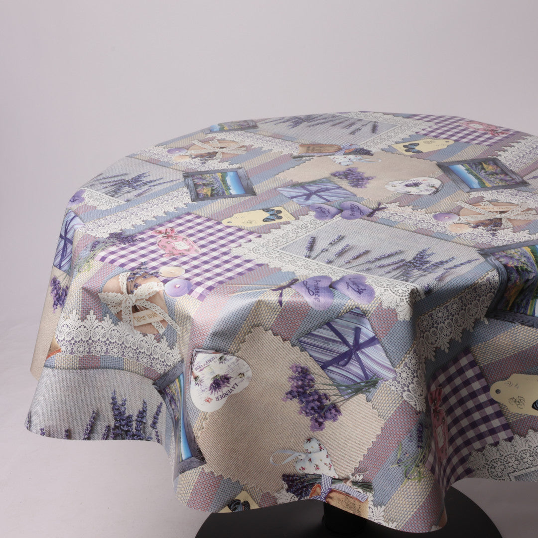 Rund voksdug Ø 138 cm r-lok57-8