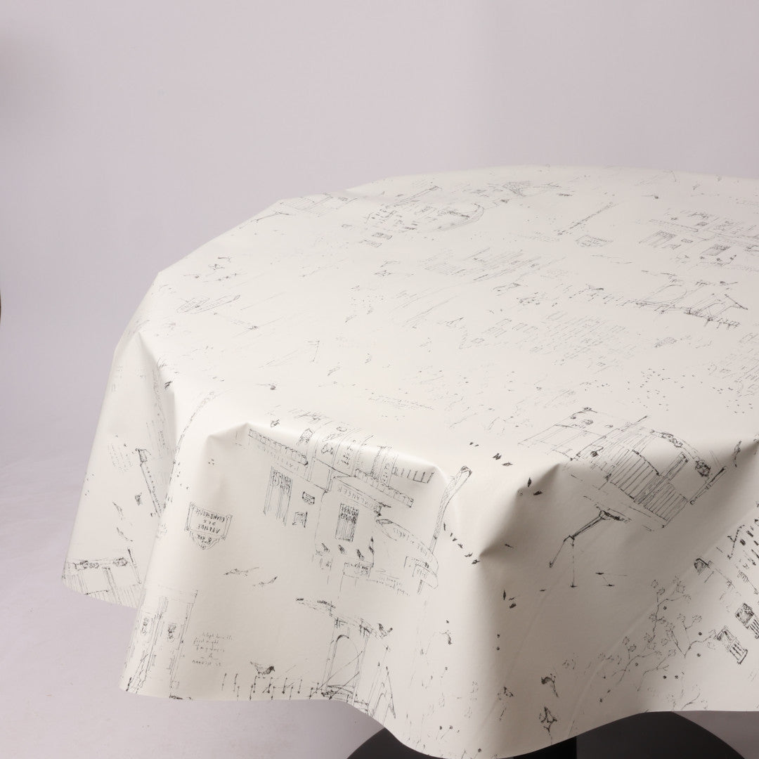 Rund voksdug Ø 138 cm r-lok66-5