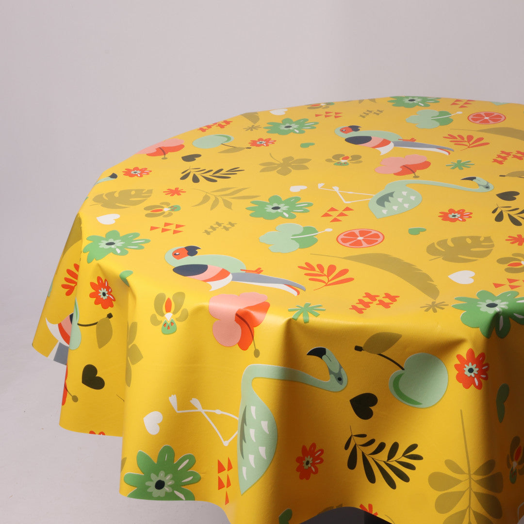 Rund voksdug Ø 138 cm r-lok67-5