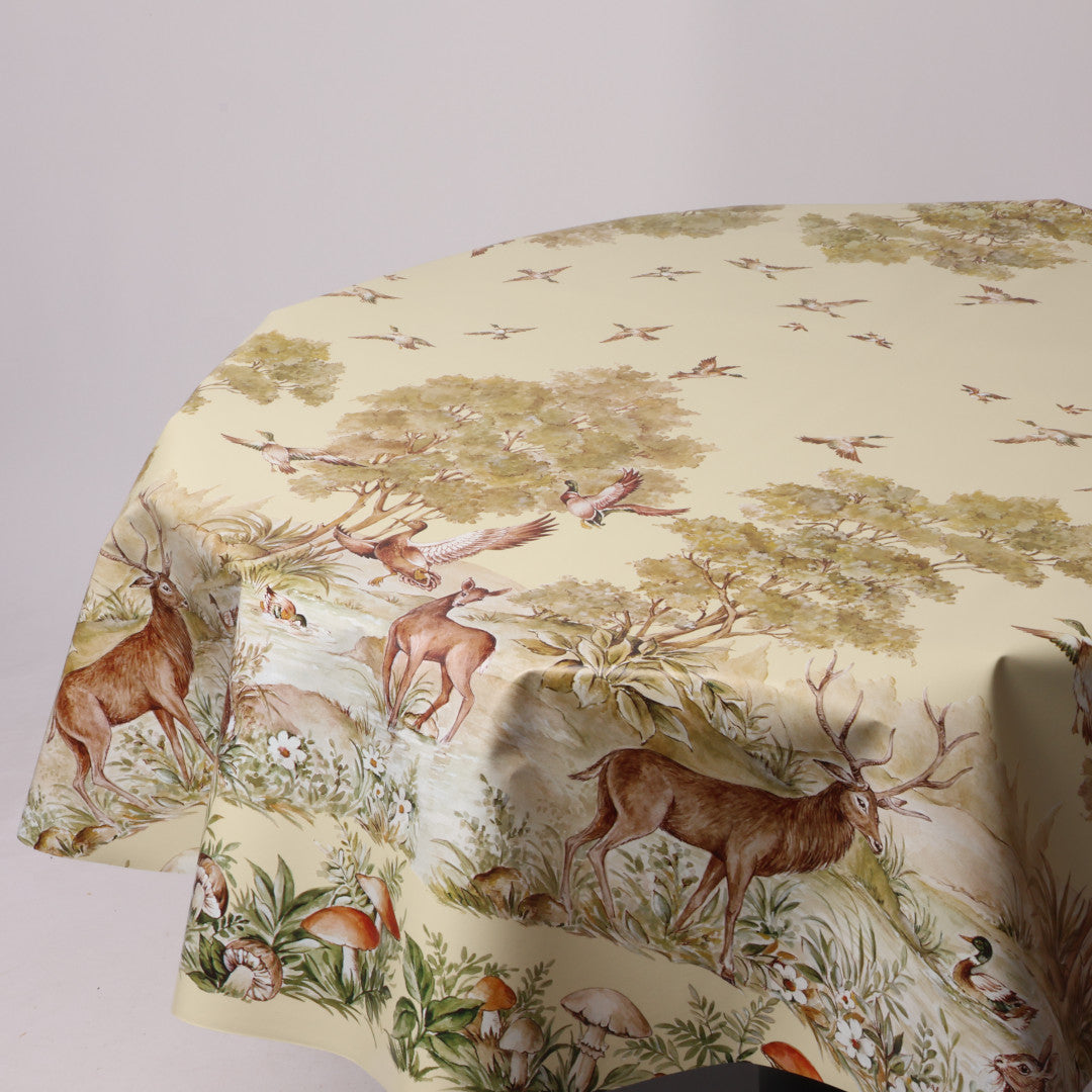 Rund voksdug Ø 138 cm r-lok67-7