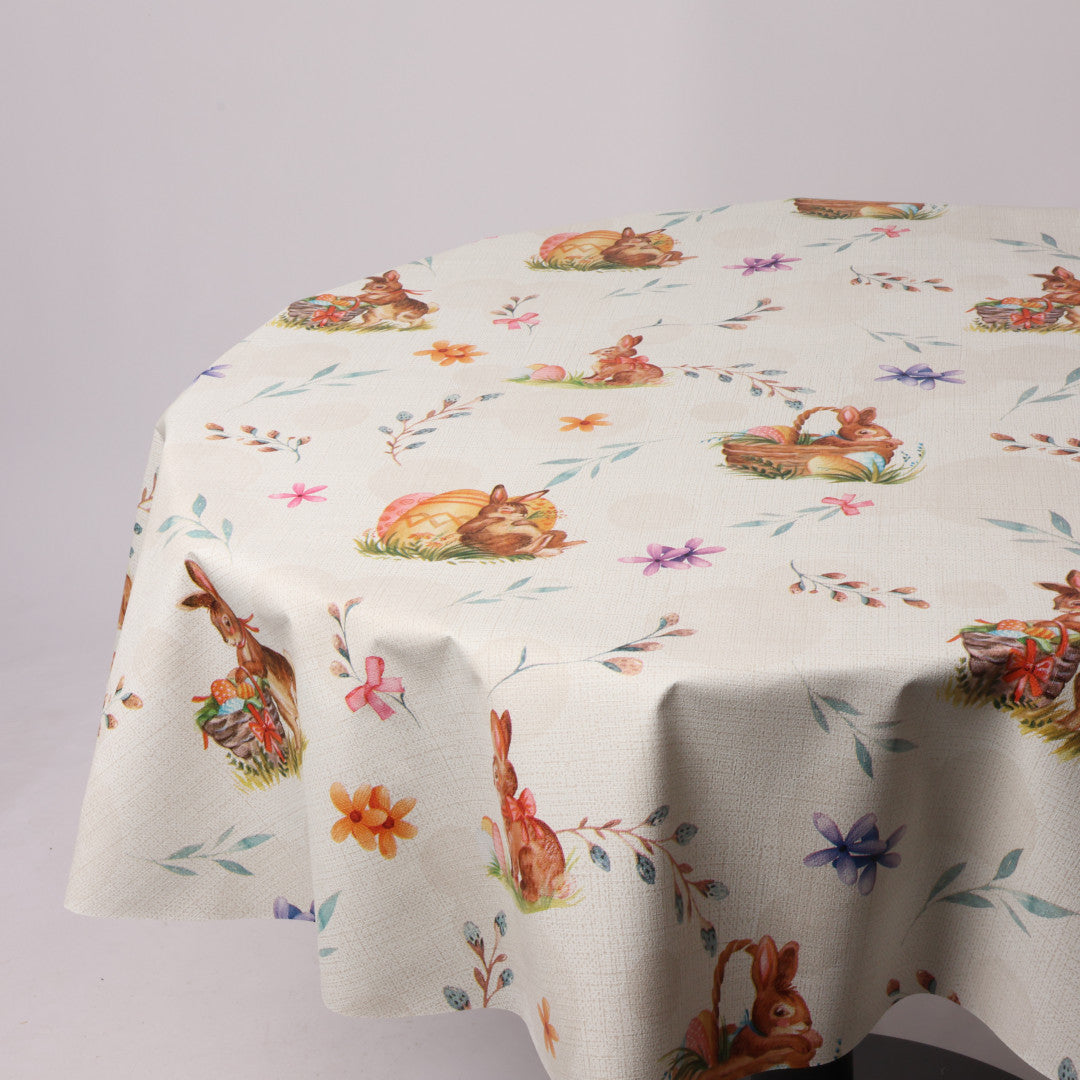 Rund voksdug Ø 138 cm r-lok67-9