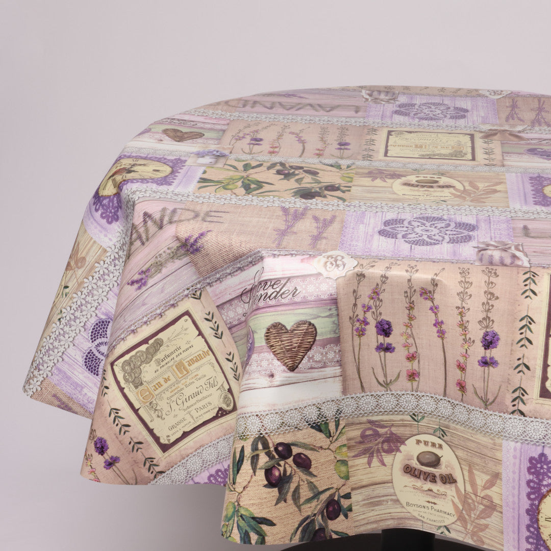 Rund voksdug Ø 138 cm r-lok70-5