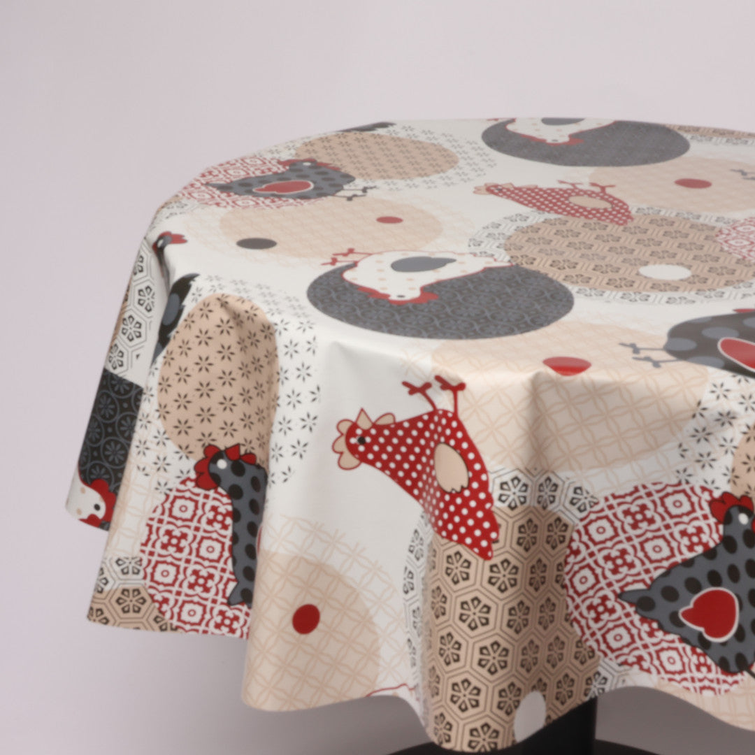 Rund voksdug Ø 138 cm r-lok74-10