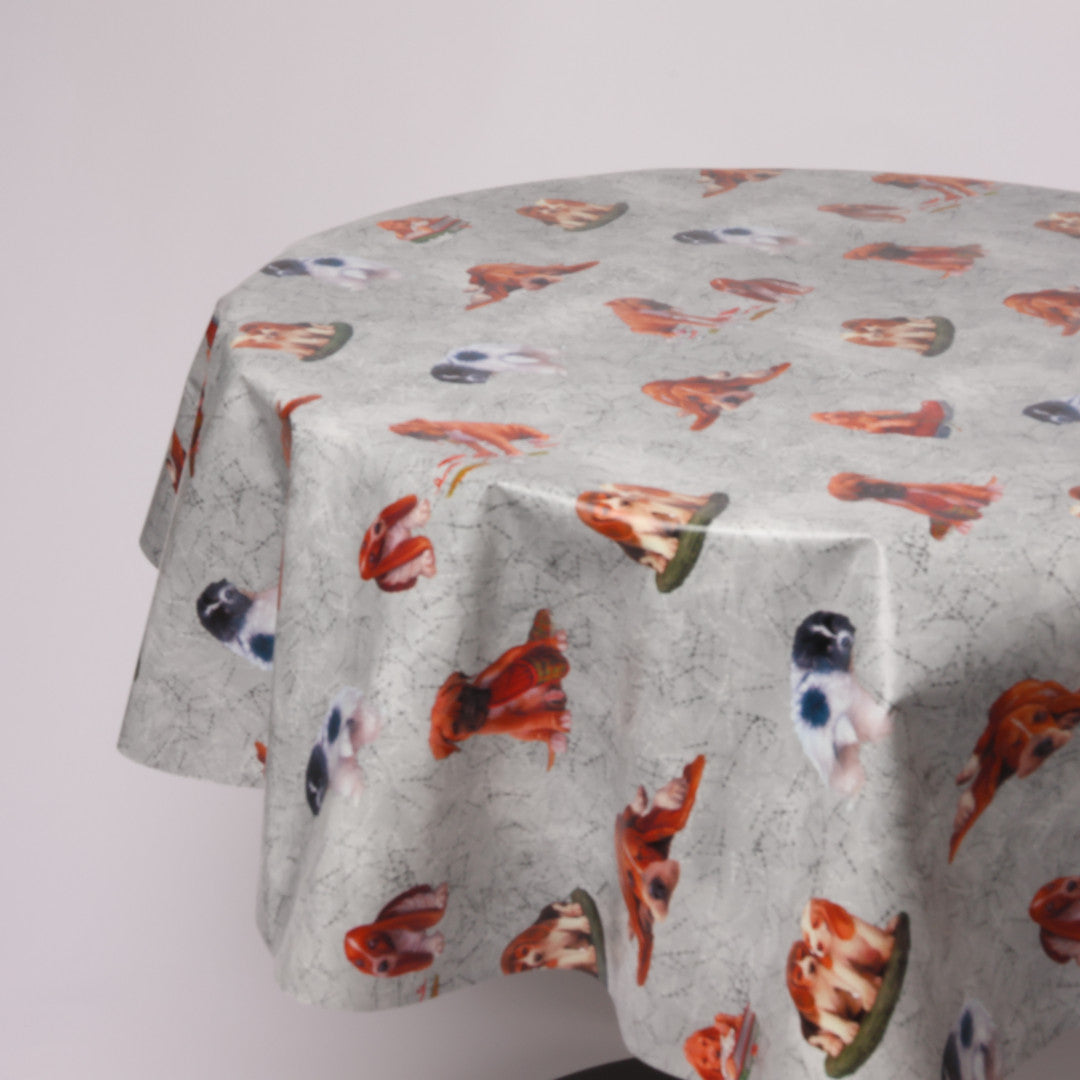 Rund voksdug Ø 138 cm r-lok74-4