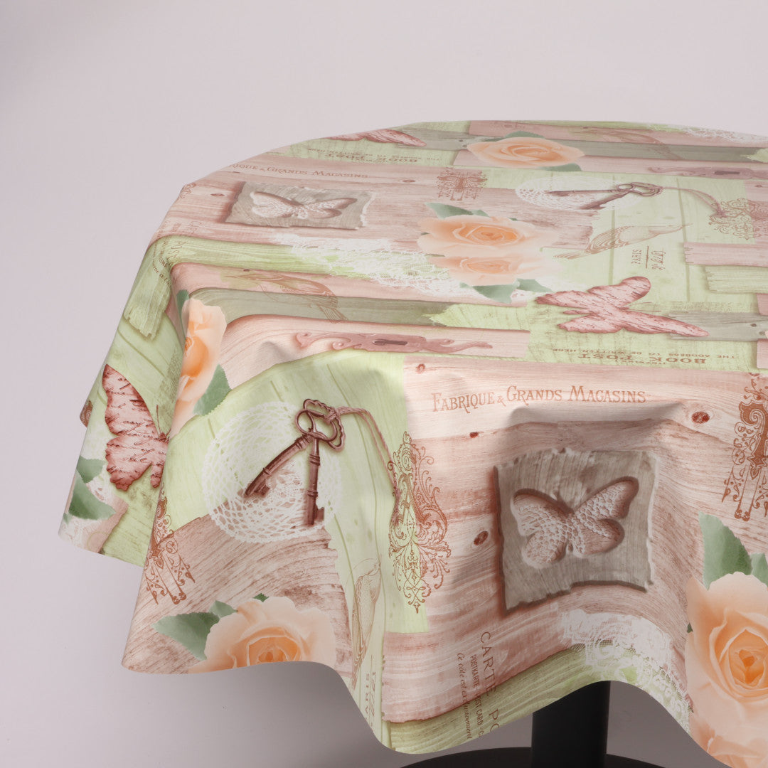 Rund voksdug Ø 138 cm r-lok76-5