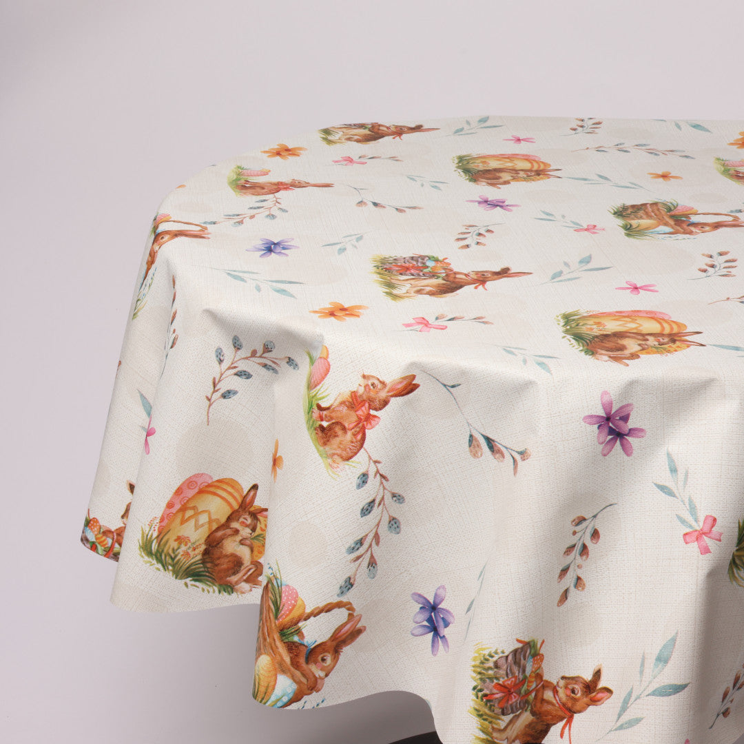 Rund voksdug Ø 138 cm r-lok76-8