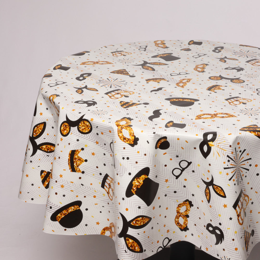 Rund voksdug Ø 138 cm r-lok87-4