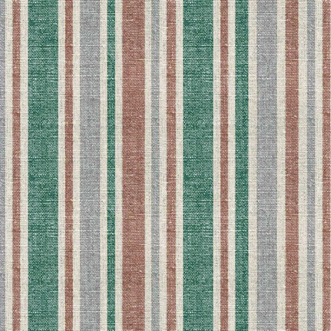 Rustic Stripes - Voksdug med rustikke striber i grøn og natur, mønster