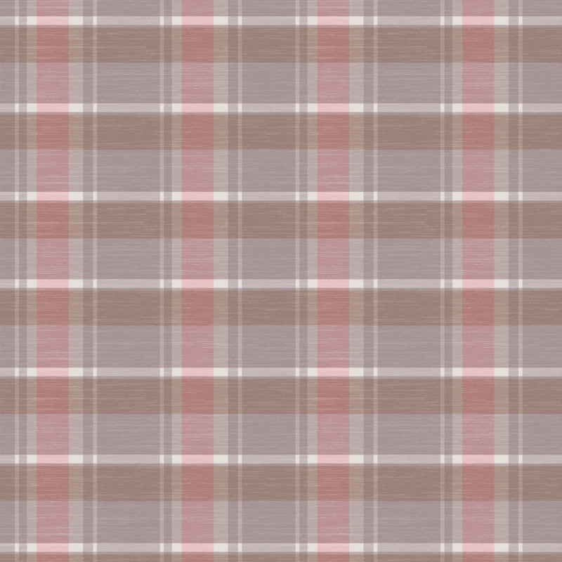 Scozzese, skotskternet voksdug rosa taupe, 140 cm