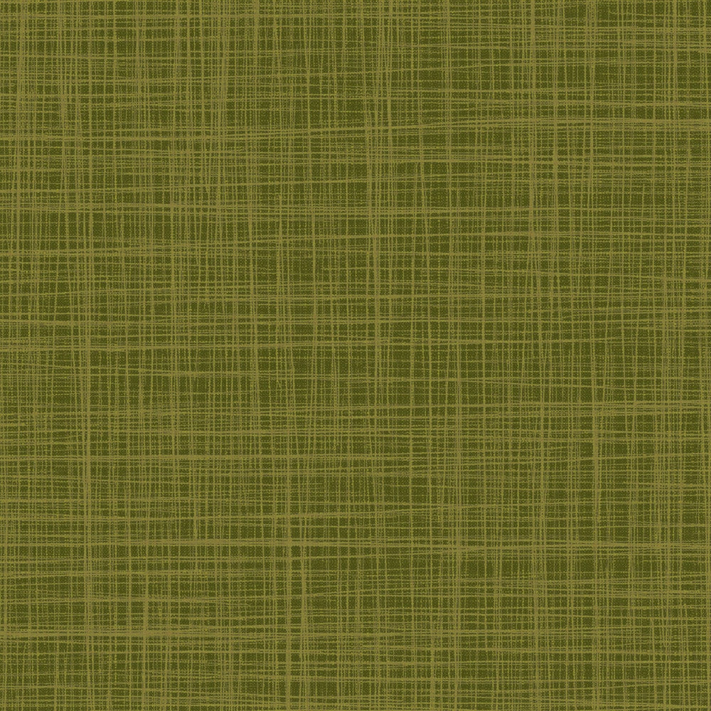 Sharon ensfarvet voksdug med flot sølvstruktur, 140 cm - Moss Green