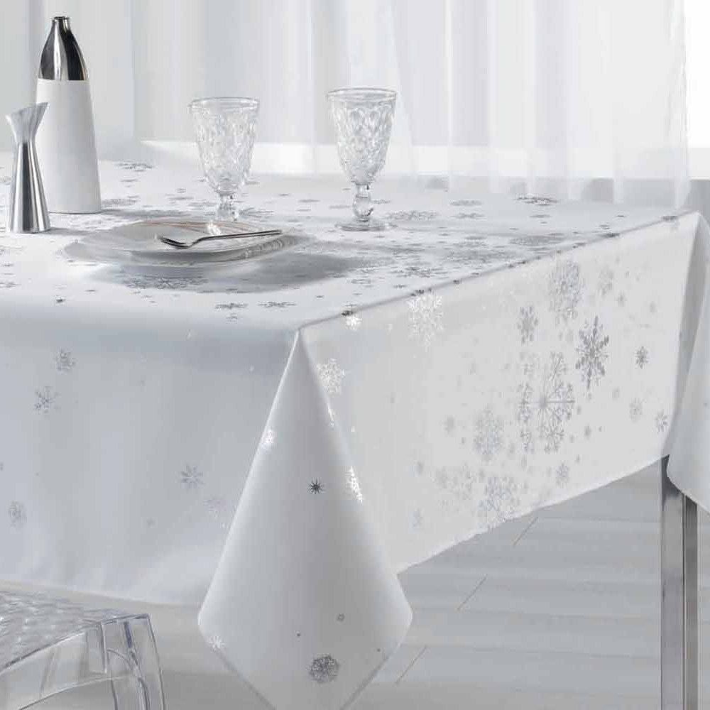 Constellation Snehimmel Hvid - Juledug med anti-plet, 150 x 240 cm