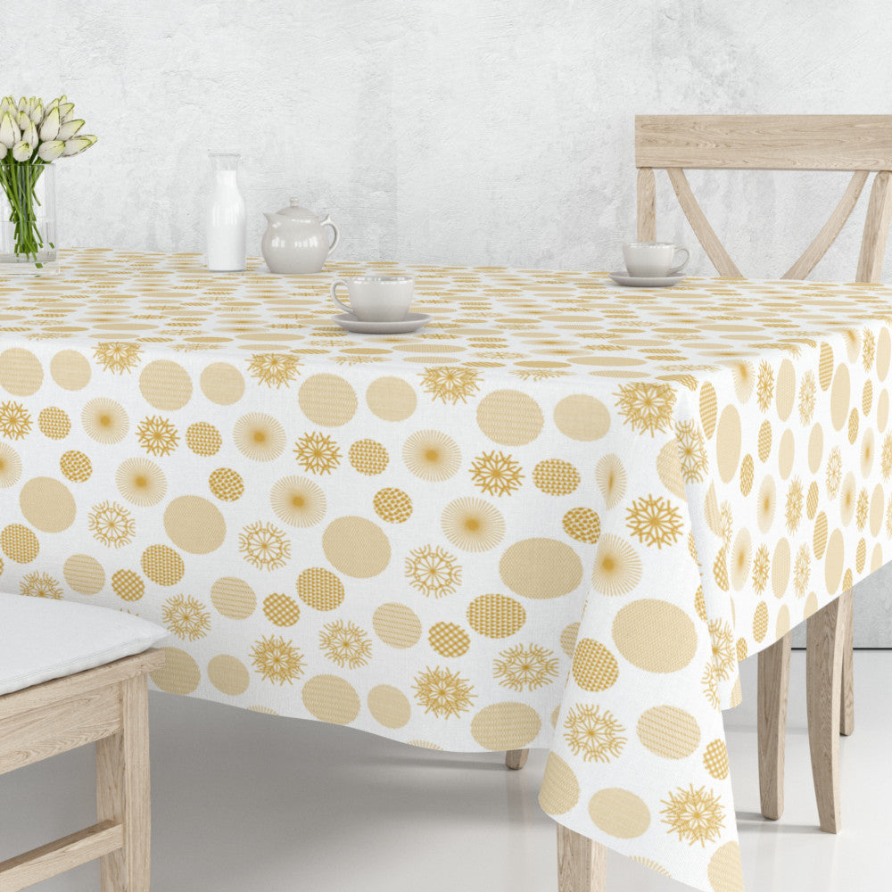 Snow Blanco - Juleakryldug med iskrystaller i guld